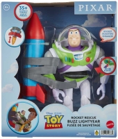 Mattel - Pixar Toy Story interaktivní figurka Buzz Lightyear s raketou (31cm)