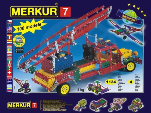 Merkur 7 stavebnice, 1335 dílů, 100 modelů_(1)