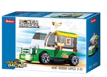 Sluban Power Bricks M38-B0933A Natahovací Hotdog vůz