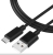 Tactical Smooth Thread Cable USB-A/USB-C 2m Black