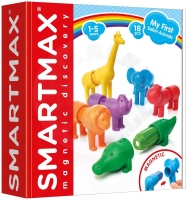 SmartMax magnetická stavebnice - Moje první Safari zvířátka - 18 ks