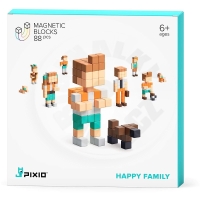 PIXIO Happy Family Magnetická stavebnice