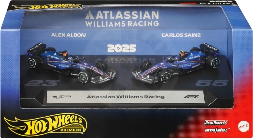 Hot Wheels 2 KS PREMIUM FORMULA 1 WILLIAMS ALBON & SAINZ
