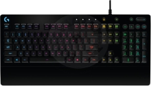 Logitech G213 Prodigy, podsvícená herní drátová klávesnice, US  International klávesy, čer