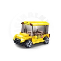 Sluban Power Bricks M38-B0933E Natahovací školní autobus