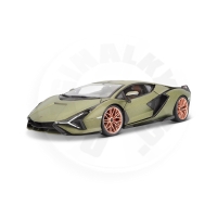 Bburago - Auta HOBBY, Lamborghini Sián FKP 37, matná zelená metalíza, 1:18