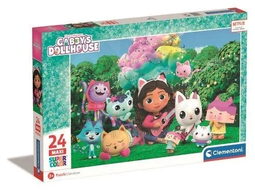 Clementoni Puzzle Gábinin kouzelný domek - Na zahradě maxi 24 dílků