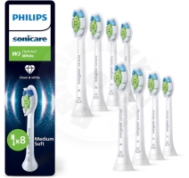 Philips Sonicare W2 Optimal White HX6068/87, 8ks - náhradní hlavice Philips Sonicare W2 Optimal White HX6068/87, 8ks - náhradní hlavice