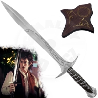 Ocelový meč "SILVER STING" s plaketou - Pán Prstenů