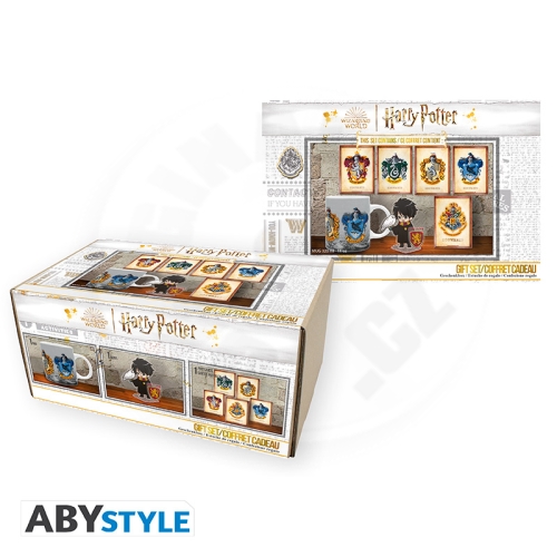 Harry Potter Dárkový set (Hrnek, Akrylová figurka, Set pohlednic)_(1)