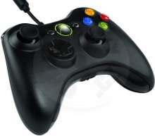 Microsoft Xbox 360 Wired Controller Black (PC/X360) použité