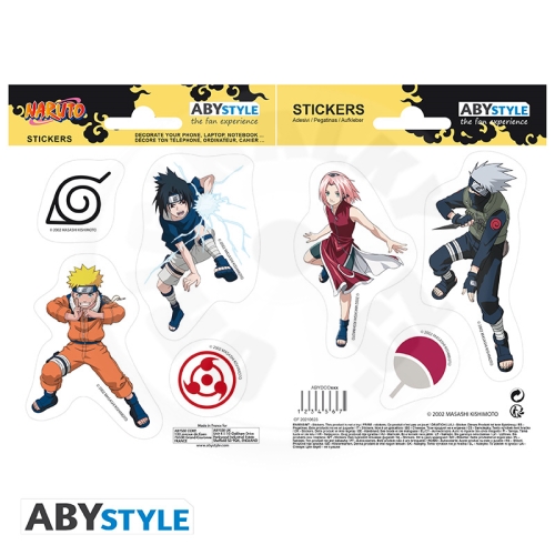 NARUTO - Stickers - 16x11cm/ 2 sheets - Team 7_(1)