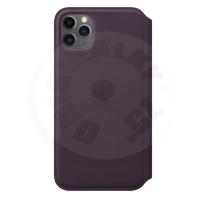Apple iPhone 11 Pro Max Leather Folio - Aubergine