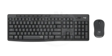 Logitech tichý set bezdrátové klávesnice a myši Desktop MK295 CZ/SK - černá