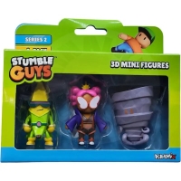 Stumble Guys 2. série 3D minifigurek – 3 figurky - Super Banana, Flykween, Twister