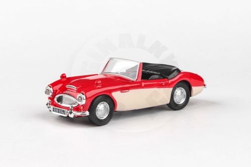ABREX - Cararama 1:43 - Austin Healey Open Top - Red & Cream