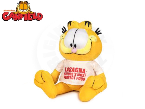 Garfield - "Lasagna: Nature's most perfect food" 28cm plyšový sedící