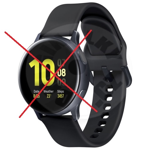 Řemínek pro Samsung Galaxy Watch Active 2 44mm R820 - černá -volně baleno