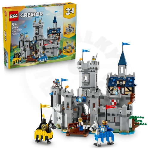LEGO® Creator 3v1 31168 Středověký hrad a rytíři na koních_(1)
