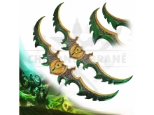 MEČE 2X ILLIDANA STORMRAGE "WARGLAIVE OF AZZINOTH" WORLD OF WARCRAFT
