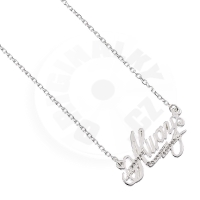 Harry Potter stříbrný náhrdelník Always s křišťálovými prvky