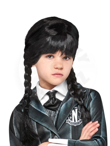 Dětská paruka Wednesday Addams_(2)