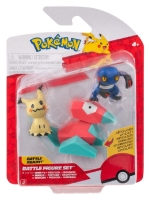 Figurka - Pokémon Battle 3-Pack Mimikyu, Porygon &amp; Croagunk