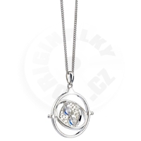 Harryh Potter stříbrný náhrdelník Obraceč času