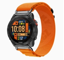 Garmin náhradní řemínek - tkaný nylon - 22mm pro řadu Fénix -  oranžová