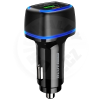 BLUE Power BBZ14A - nabíječka do auta 20W - 1xUSB-1A, 1xUSB-C - černá