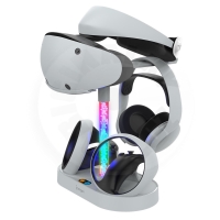 iPega P5V001 Multifunkční RGB Nabíjecí Stojan pro PS VR2 (PS5)