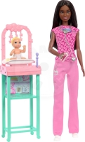 Barbie Herní set povolání - Pediatrička brunetka