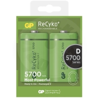 GP Recyko+ přednabité baterie, HR20 (D), 5700 mAh 2 ks