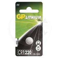 GP - lithiová, knoflíková, CR1220, 3V