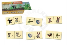 Detoa Dřevěné Domino Krtek společenská hra