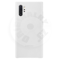 Samsung Kožený zadní kryt Note 10+ - bílá