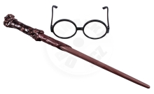Harry Potter set hůlka a brýle