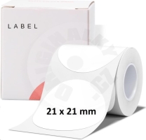 Niimbot štítky R 21x21mm 300ks RoundB pro B21, B21S, B3S, B1