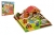 Teddies Domeček dřevěná farma Moje první zvířátka 31x31cm 28ks+podložka v krabici MPZ