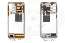 Samsung originální střední rám pro Galaxy A22 A225 - bílá