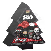 Funko Pocket Pop! 4-Pack: Star Wars - Happy Holidays Box Vinyl Figures