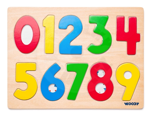 Woody Puzzle na desce ´´Číslice s beruškami´´_(1)
