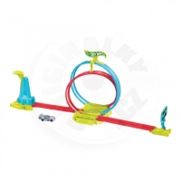 Mattel Hot Wheels Dráha Neon Speeders - Laser Stunt Slamway (HPC05)