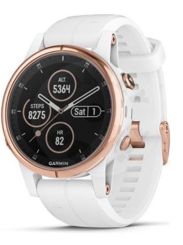 Garmin Fenix 5S Plus Sapphire - růžová / zlatá (1)