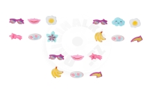 BABY born Gumové sandálky, 43 cm - fialová_(4)