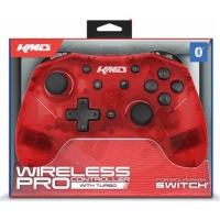 KMD Switch Wireless Pro Controller - Clear Red (Switch)