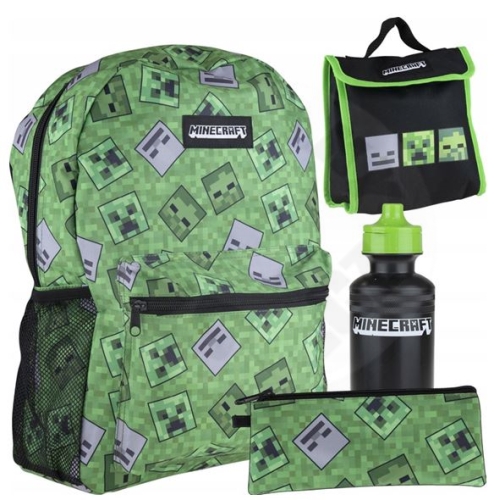 Batoh - Minecraft Creeper a Skeleton + Set doplňků