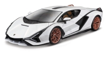 Bburago - Auta HOBBY, Lamborghini Sián FKP 37, bílá, 1:18