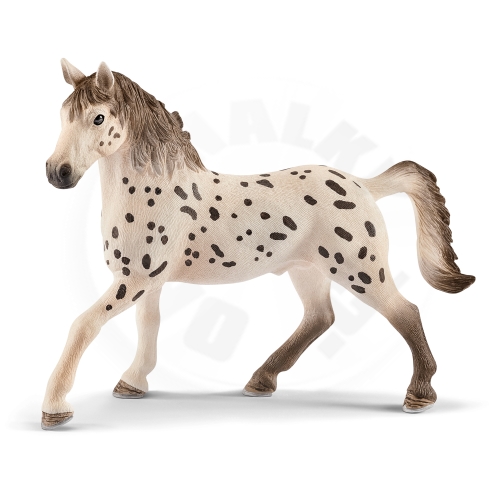 Schleich Zvířátko - Hřebec Knabstrupper_(1)