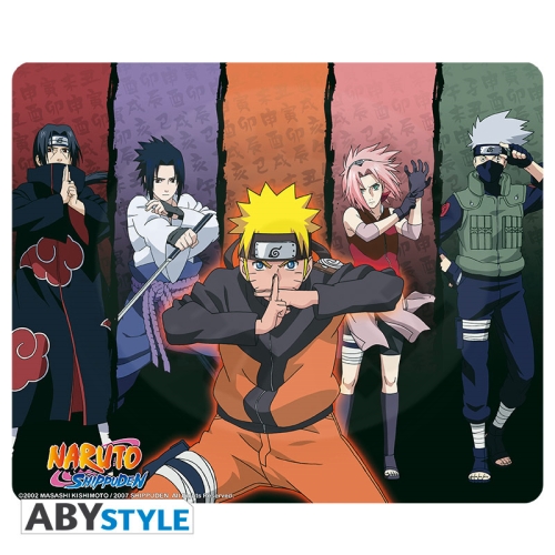 NARUTO SHIPPUDEN - Flexible mousepad - Group 23,5 x 19,5 cm, tloušťka 3 mm_(1)